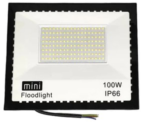 Mini Προβολέας IP66 Ισχύος 100W Ψυχρό φως – LED flood light