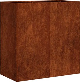 vidaXL Γλάστρα Κήπου Σκ rusty 80 x 40 x 80 cm