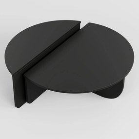 Τραπεζάκι Σαλονιού Μαύρο MEVAL 90x60x30