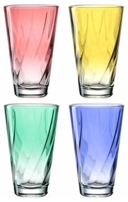 Ποτήρι Νερού/Αναψυκτικού Twist (Σετ 4Τμχ) 046975L 300ml Multi Leonardo Glass