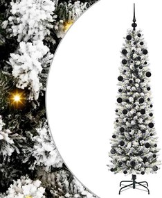 vidaXL Τεχνητό Χριστουγεννιάτικο Δέντρο με 300 LED Λευκό 210 cm