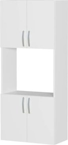 Ντουλάπα κουζίνας Armado Megapap χρώμα λευκό 60x32x140εκ.