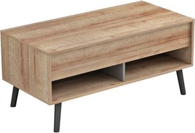 Τραπέζι σαλονιού Skyfi πολυμορφικό φυσικό-ανθρακί 100x60x45εκ 100x60x45 εκ.