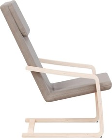 vidaXL Πολυθρόνα Relax Taupe Υφασμάτινη