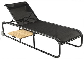 Ξαπλώστρα Nemo/SL 01-00-2212 Με Τραπέζι 205x72x41/98cm Anthracite