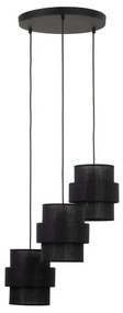 Κρεμαστό Φωτιστικό Οροφής 3xE27 15W IP20 Calisto TK Lighting-5981-Μαύρο 5981