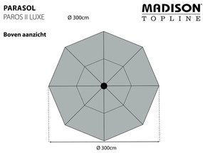 Madison Ομπρέλα Paros II Luxe Μπλε Ζαφειριού 300 εκ. - Μπλε