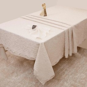 Τραπεζομάντηλο Δανδέλα 2330 Ivory Anna Riska 150X150 Cotton-Polyester