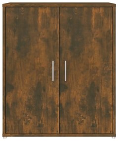 vidaXL Παπουτσοθήκη Καπνιστή Δρυς 60x35x70 εκ. από Επεξεργασμένο Ξύλο