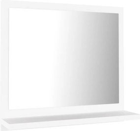 vidaXL Καθρέφτης Μπάνιου Λευκός 40 x 10,5 x 37 εκ. Επεξ. Ξύλο