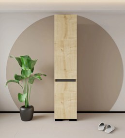 Ντουλάπι Sapphire Δρυς / Ανθρακί DREGOS 45x45x210