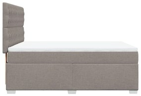 ΚΡΕΒΑΤΙ BOXSPRING ΜΕ ΣΤΡΩΜΑ TAUPE 140X200 ΕΚ. ΥΦΑΣΜΑΤΙΝΟ 3290522