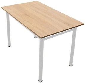 Τραπέζι &quot;DINNER&quot; σε δρυς/λευκό χρώμα 100x60x77