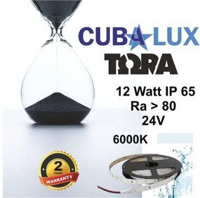 Ταινία LED 12W IP65 24V 3000K 4000K 6000K 5M TORA Cubalux-500069-nan 500069