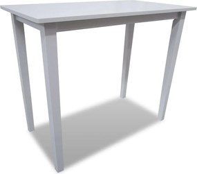 vidaXL Τραπέζι Μπαρ Λευκό Ξύλινο