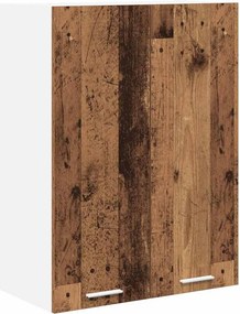 vidaXL Κρεμαστό ντουλάπι Παλιό ξύλο 60 x 31 x 80 εκ.