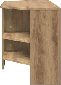 vidaXL ΓωνιακήΒάσηΤηλεόρασης Artisan Oak 102 x 40,5 x 45 εκ