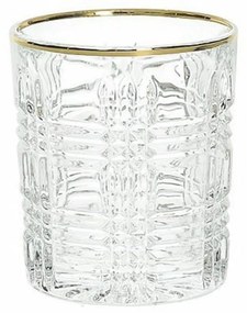 Ποτήρι Ουίσκι Emma D755727001H 270ml Clear-Gold Jaspers Tabletop Glass