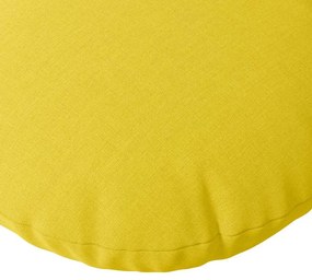 vidaXL Μαξιλάρια καθισμάτων 2 pcs Απαλό Κίτρινο Ø30 x 13 εκ ύφασμα