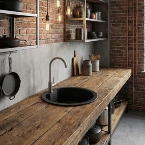 Sanitec Ultra Granite 810 (60x50) - Γρανιτένιος νεροχύτης - Bianco Stone