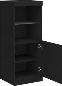 vidaXL Μπουφές με Φώτα LED Μαύρος 41 x 37 x 100 εκ.