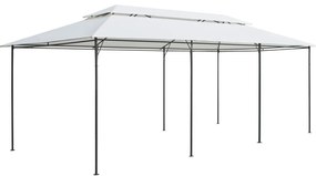 vidaXL Κιόσκι Λευκό 600 x 298 x 270 εκ. 180 γρ./μ²