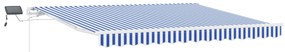 vidaXL Σκηνίτσα Αναδιπλούμενη with Μπλε και λευκό 3.5 x 2.5 m
