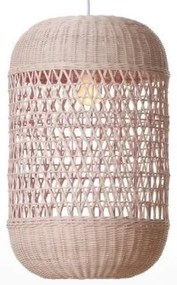 Κρεμαστό Φωτιστικό Οροφής Ε27 Rattan Φυσικό 124-01239-04 Luma Lighting-124-01239-04-Μπεζ 124-01239-04