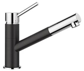 Blanco Kano-S Anthracite-Chrome Μπαταρία Κουζίνας Με Αποσπώμενο Ντουζ