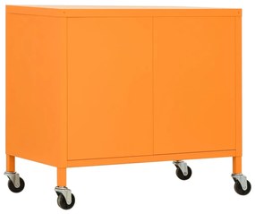vidaXL Ντουλάπι Αποθήκευσης Πορτοκαλί 60 x 35 x 56 εκ. από Ατσάλι