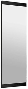 Καθρέπτης Τοίχου Basic 552NOS2212 120x2,2x40cm Black Aberto Design Mdf, Glass