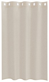vidaXL Κουρτίνες με κουρτίνες 2 pcs Άμμος 140 x 175 εκ. Πολυεστέρας