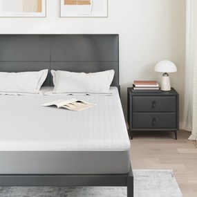 vidaXL Στρώματα Λευκό 140 x 190 cm 100% ύφασμα πολυεστέρα με τζακάρ
