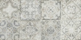 Keros Decorado Kalina Gris 25x50 - Πλακάκι μπάνιου