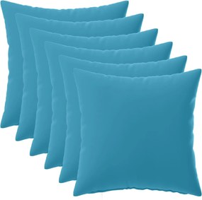 vidaXL Κάλυμμα Μαξιλαριού 6 pcs HEERLEN Γαλάζιο 40 x 40 cm Πολυεστέρας