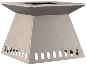 vidaXL Φωτιά 48x48x40 εκ Ανθεκτικός Χάλυβας