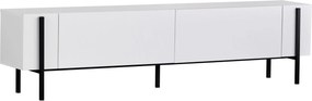 Έπιπλο Τηλεόρασης Λευκό / Μαύρο GROUS 180x30x45