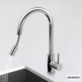 Schock Prima 533120 Inox - Μπαταρία Κουζίνας με Ντους