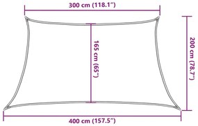 Πανί Σκίασης Μπλε 3/4 x 2 μ. από HDPE 160 γρ./μ² - Μπλε