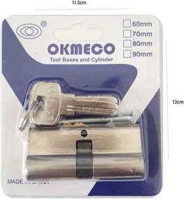 Okmeco Κύλινδρος Κλειδαριάς 60mm - Lock Cylinder 60mm