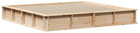vidaXL Σκελετός Κρεβατιού με αποθήκευση Καφέ 180 x 200 cm ξύλο