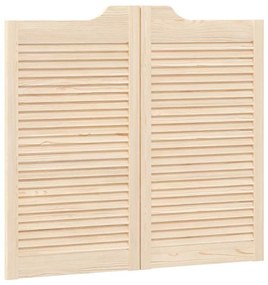 vidaXL Swing Doors Louvred Design 1-Pair 90x100 cm μασίφ ξύλο πεύκο