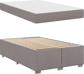 vidaXL Σκελετός Κρεβατιού Taupe 120 x 200 cm ύφασμα
