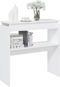 vidaXL Τραπεζάκι Κονσόλα Λευκό 80 x 30 x 80 εκ. από Επεξ. Ξύλο