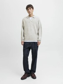 Πουλόβερ με ανοιχτή λαιμόκοψη πόλο