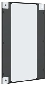 vidaXL Καθρέφτης Ορθογώνιος Μαύρος 50 x 80 εκ. από Σίδερο