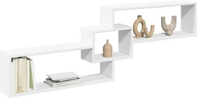 vidaXL Ντουλάπι Τοίχου Λευκό 158x18x53 εκ. από Επεξεργασμένο Ξύλο
