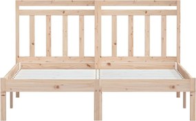 vidaXL Πλαίσιο Κρεβατιού 150 x 200 εκ. Μασίφ Ξύλο King Size