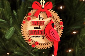 Intra απο ξύλο plywood 3mm-4mm πάχος Χριστουγεννιάτικα στολίδια καρδινάλιου αναμνηστικού Δίασταση 8x8 cm INTRAFABR-108897043