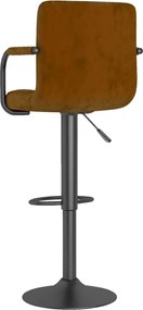 vidaXL Σκαμπό Μπαρ Καφέ Βελούδινο